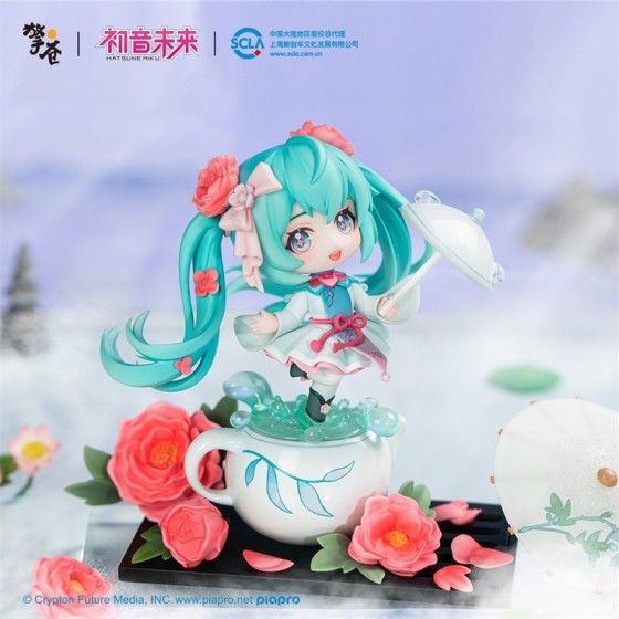 Vocaloid Chinese Official Miku Merch Flowers Rain Moisten Delicate Figurine